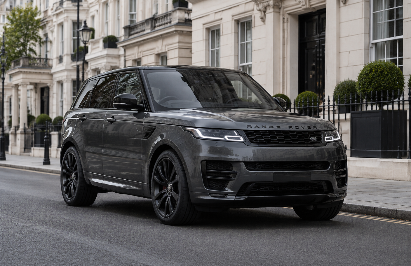 Range Rover Sport full exterior for hire in London